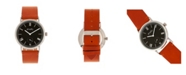 Simplify Quartz The 5100 Black Dial, Genuine Camel Leather Watch 40mm